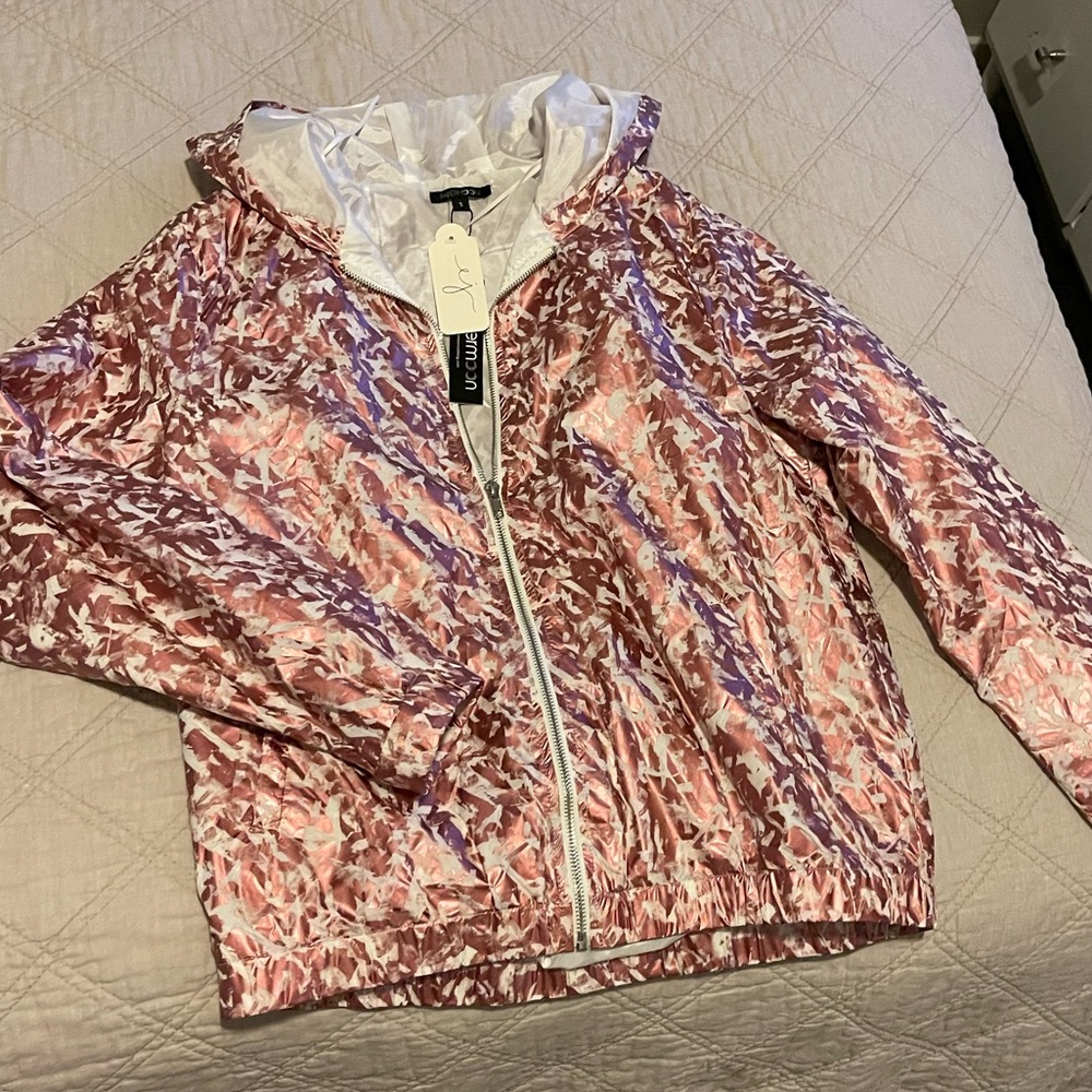 Rose Gold Athletic Jacket Size Small